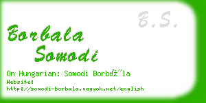 borbala somodi business card